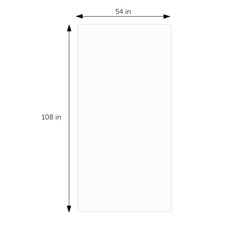 DecorRack 2 Rectangular Tablecloths BPA-Free Plastic, 54 x 108 inch, Dining Table Cloth, Rectangle Table Cover for Parties, Picnic, Camping and Outdoor, Disposable or Reusable, White (2 Pack) - Image 2